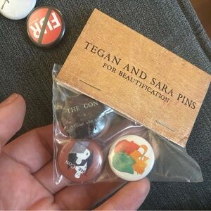tegan and sara pins the con three set